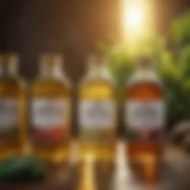 A variety of vegetable oils displayed in eco-friendly packaging