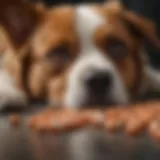 Close-up of Albon pills for canine treatment