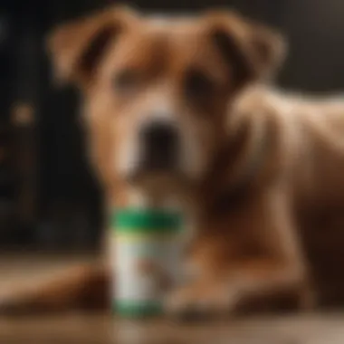 A visual representation of Aminavast supplement packaging for dogs