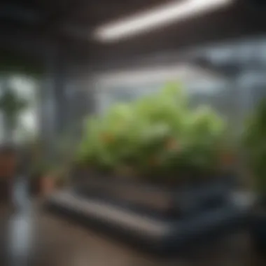 Space-Efficient Aquaponics A compact aquaponics unit ideal for home gardening.