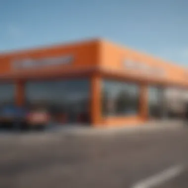 AutoZone storefront showcasing automotive products