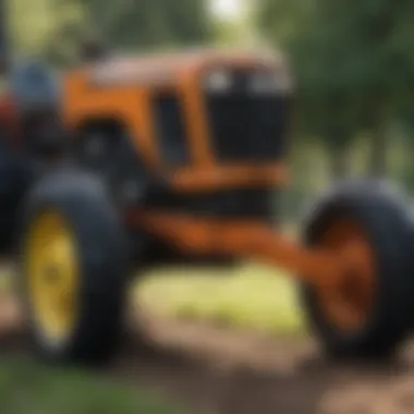 Close-up of Husqvarna Tractor Features Close-up of Husqvarna Tractor Features