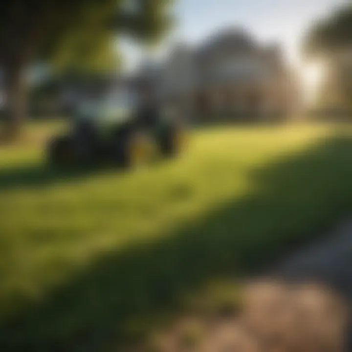 Lush lawn care tips under bright sun