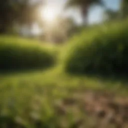 Vibrant green lawn in Florida sunshine