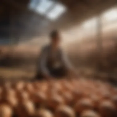 Ethical Farming Practices in Organic Egg Production Illustration of ethical farming practices for egg production