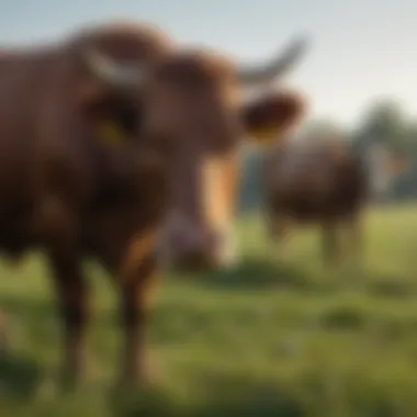 Cattle Grazing in a Field Cattle grazing in a field