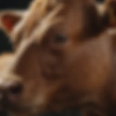 An illustration depicting various types of parasites that can affect cattle.