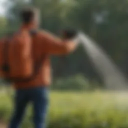Backpack sprayer with adjustable nozzle