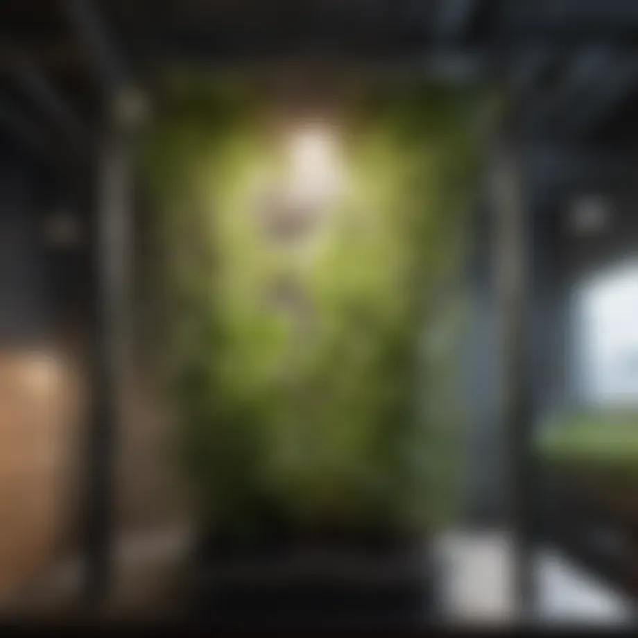 Detailed view of a sophisticated aeroponic system kit showcasing its components.
