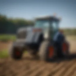 Bobcat CT tractor in a field showcasing its versatility