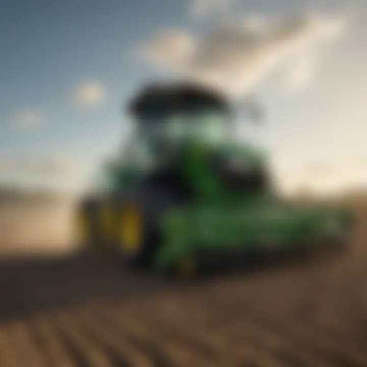 Application of John Deere seeders in a field