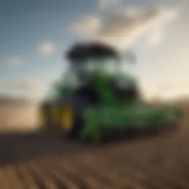 Field Applications of John Deere Seeders Application of John Deere seeders in a field