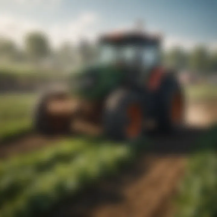 Sustainable practices illustrated in agricultural production