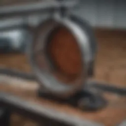 Detailed components of a hog feeder showing various parts