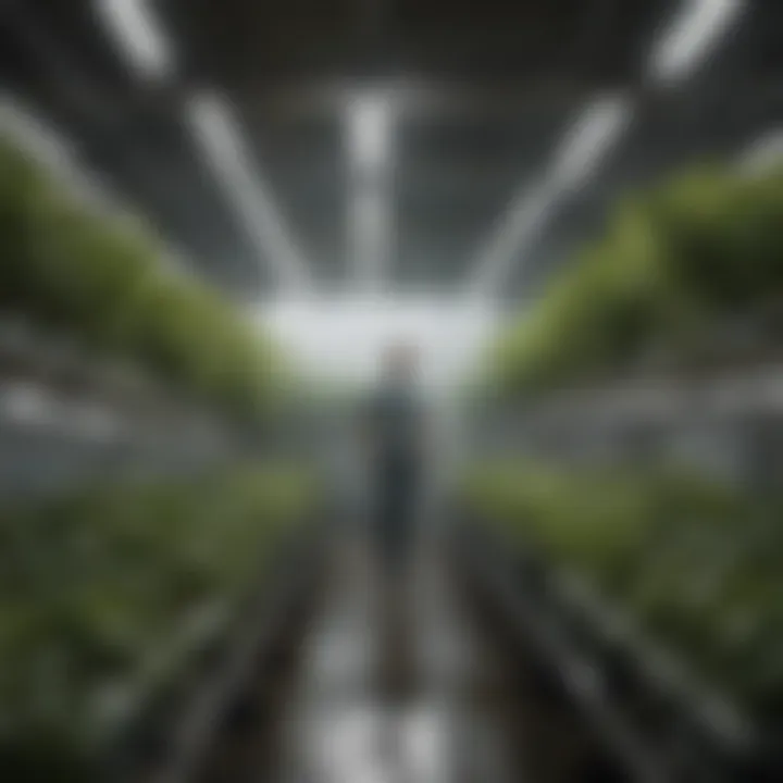 A well-maintained hydroponic system with thriving plants