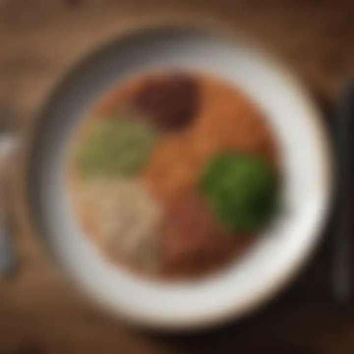 A beautifully arranged plate of legumes emphasizing protein and calories.
