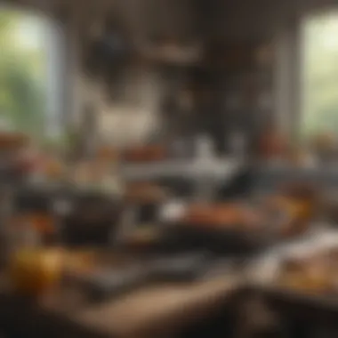A variety of kitchen tools for preparing a feast