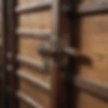 Diagram showing best practices for cow gate latch installation