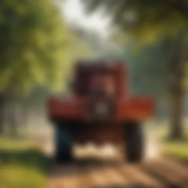 Farmco feeder wagon in a picturesque farm setting emphasizing its role in livestock feeding