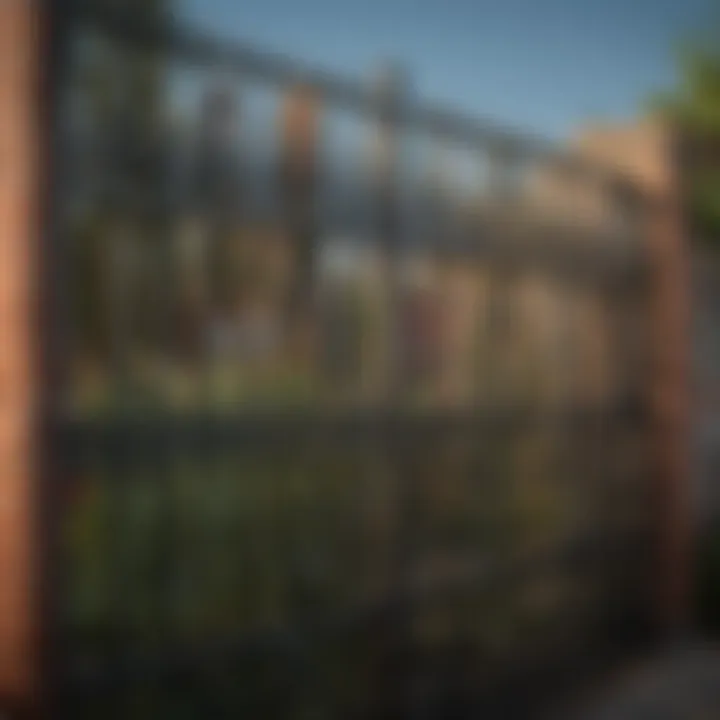 Various types of metal fence gates