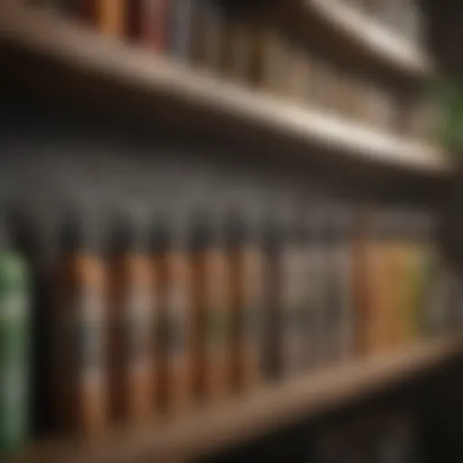 A collection of various insect killer sprays on a shelf