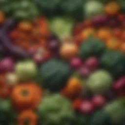 Vibrant assortment of nutrient-dense vegetables