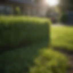 A lush, freshly laid sod lawn showcasing vibrant green grass.
