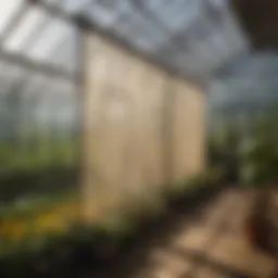 Innovative curtain roll up system in a greenhouse