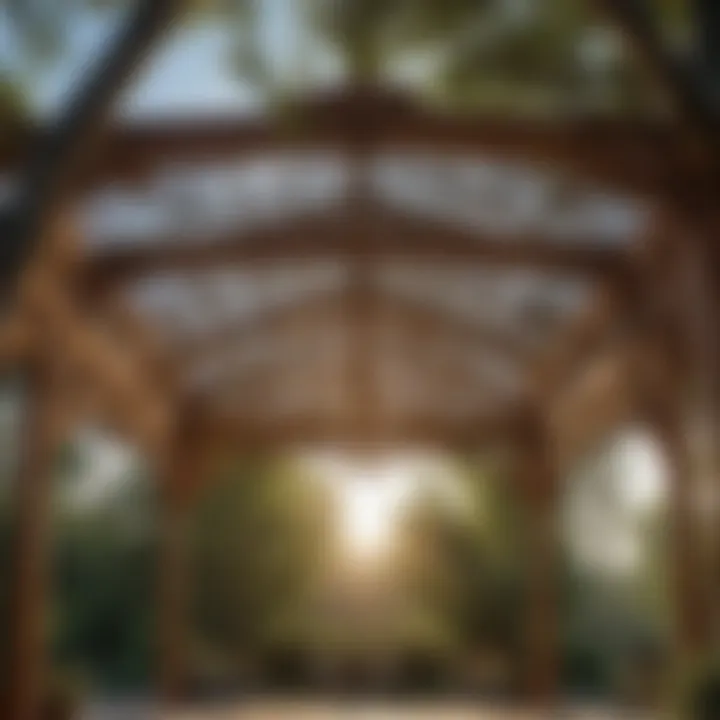 Detail of the sturdy frame construction of Max AP Canopy