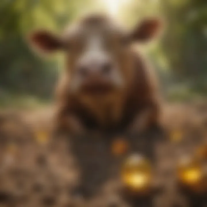 Visual representation of vitamin D impact on animal health