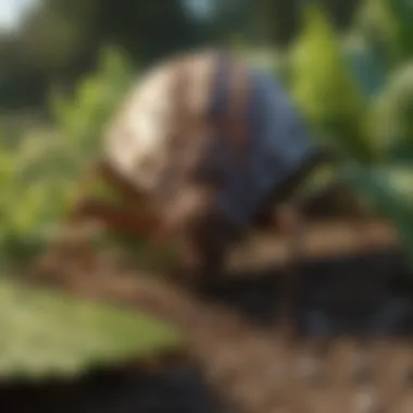 A garden with natural pest control methods implemented