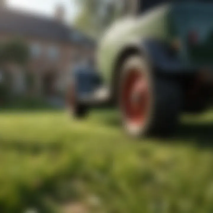 Healthy lawn with pest management techniques