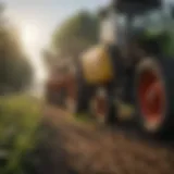 Diverse herbicide types showcased in an agricultural setting