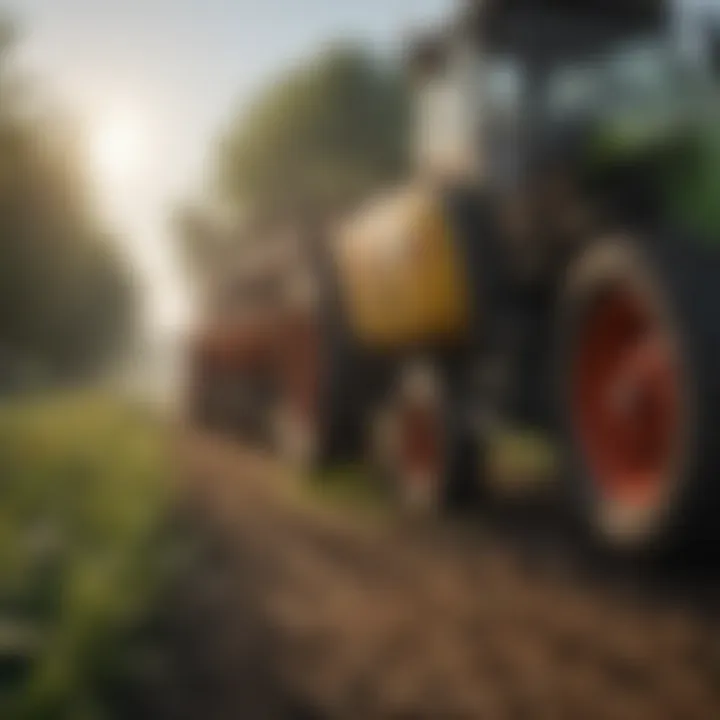 Diverse herbicide types showcased in an agricultural setting