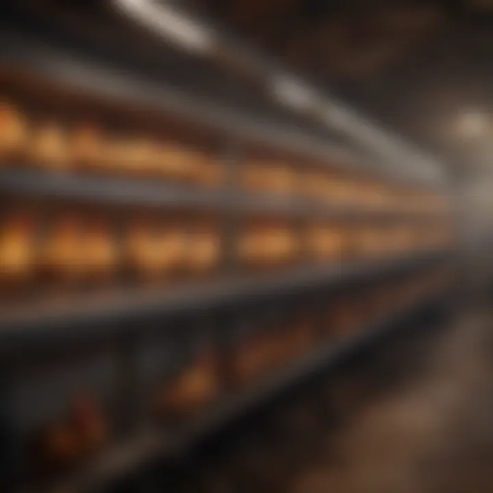 Different types of chicken house heaters arranged side by side