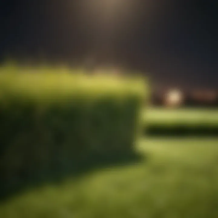 Cost analysis chart for maintaining artificial grass versus natural grass