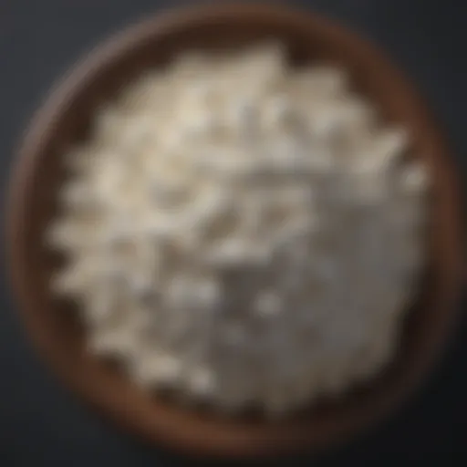 Nutritional breakdown of cottage cheese showcasing protein levels
