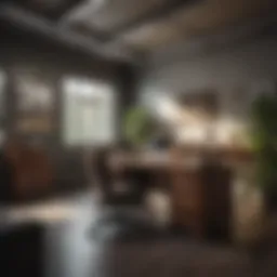 An office environment showcasing administrative professionals at work