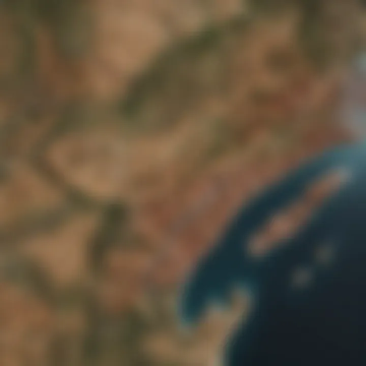 Map highlighting budget-friendly land zones on the East Coast