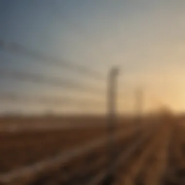 Maintenance of anti-bird wire in a sustainable farm
