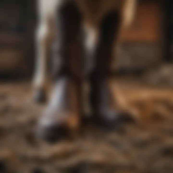 Variety of materials used for hoof boots
