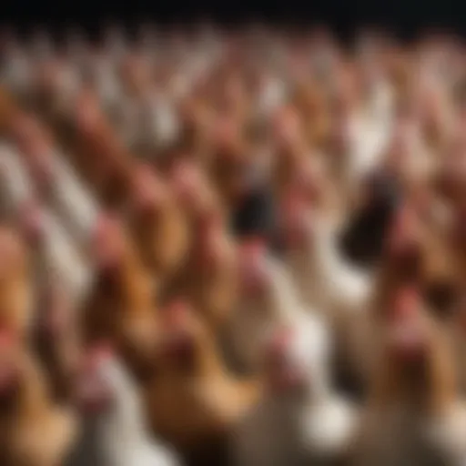 Diverse poultry breeds showcasing their unique characteristics