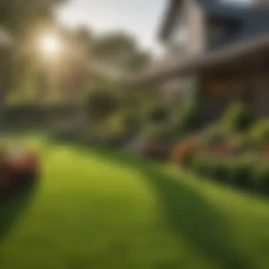Benefits of Professional Care: A Manicured Lawn A beautifully manicured lawn, illustrating the benefits of hiring professional services