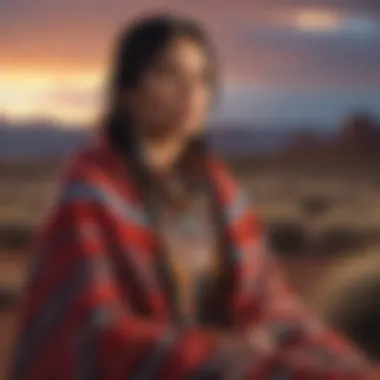 Modern interpretation of Navajo design
