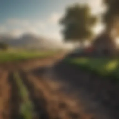 Sustainable Farming: The Future of Agriculture A picturesque farming landscape representing sustainable practices.