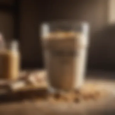 Versatile Ingredient Pairings for Oatmeal Shakes Variety of healthy ingredients paired with an oatmeal shake