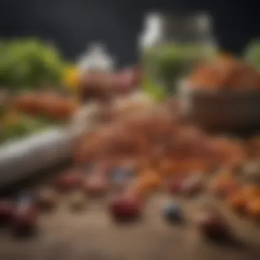 Diverse Organic Supplements for Agriculture An array of organic supplements displayed elegantly