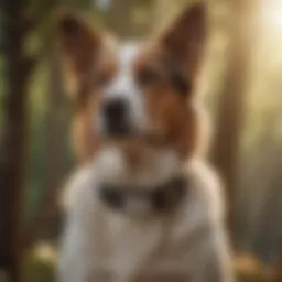 Seresto collar on a healthy dog
