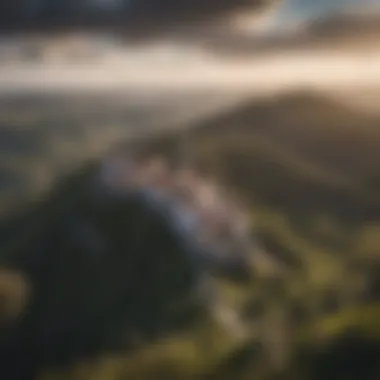 A panoramic view of Sintra National Park showcasing its lush landscapes