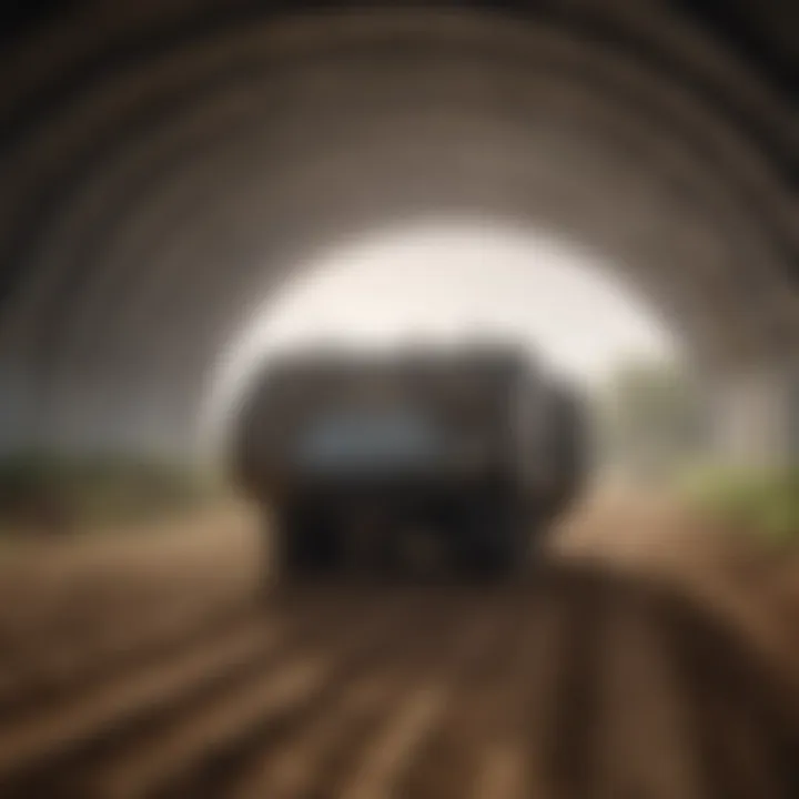 Steel bunkers being utilized in modern farming practices